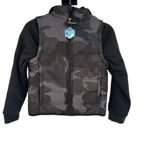 Swiss Alps Camo Camouflage Mixed Media Jacket NWT Size Small / 8